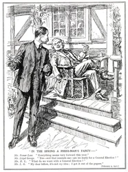 Lloyd George e Bonar Law discutono la prospettiva di un