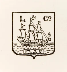 Logo della nave L & Co 1726 usato da Longmans Green and Company