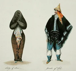 Signora di Lima e Gaucho del Cile