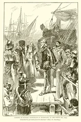 Sbarco di Richard Chancellor a Holmogory, nel Mar Bianco, 1553