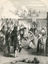 Sbarco della Principessa Enrichetta, illustrazione tratta dalla Storia Illustrata d