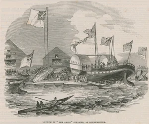 Varo del battello a vapore Ariel a Rotherhithe