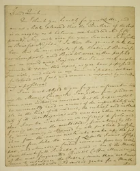 Lettera di William Woodfall (1746-1803) all