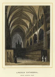 Cattedrale di Lincoln, coro guardando a ovest