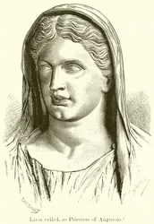 Livia velata, come sacerdotessa di Augusto