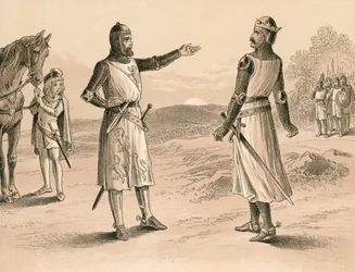 Lord Pembroke e Bruce prima della battaglia di Methven