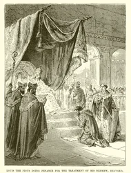 Ludovico il Pio fa penitenza per il trattamento del nipote, Bernardo