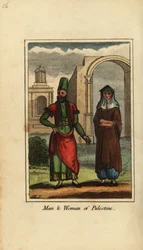 Uomo e donna della Palestina