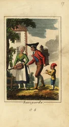 Uomo e donna della Savoia