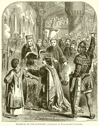 Costumi dei normanni. Incoronazione di Guglielmo il Conquistatore