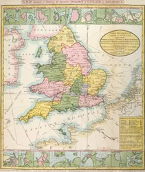 Mappa della Gran Bretagna, che illustra l