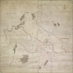 Mappa di Leeds, rilevata da John Tuke