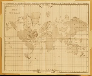 Mappa del mondo, «Atlantide nella sua decadenza», pubblicata dalla Theosophical Publishing Company