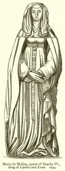 Maria de Molina, Regina di Sancho IV, Re di Castiglia e León. 1295