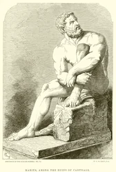 Mario tra le rovine di Cartagine