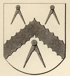 Stemma massonico, da «The History of Freemasonry, volume II», pubblicato da Thomas C. Jack, Londra, 1883