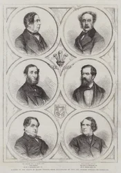 Membri del Consiglio del Principe di Galles (incisione)