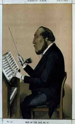Uomini del giorno, n. 47: "Orchestrazione", caricatura da Vanity Fair, 6 luglio 1872