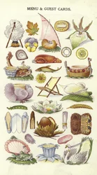Menu e biglietti per gli ospiti