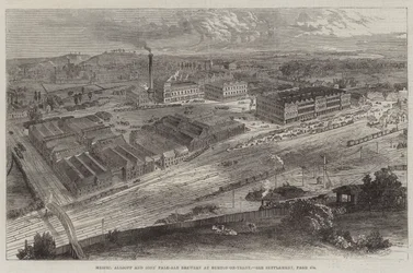 Birrificio di Pale-Ale della Ditta Allsopp e Figli a Burton-on-Trent (incisione)
