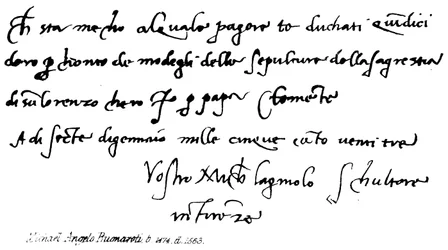 Michelangelo Buonarroti, n. 1474, m. 1563