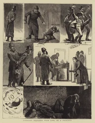 Schizzi Notturni dalla Vita, di un Prigioniero (incisione)