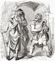 Mugnaio, provveditore e amministratore, da Old England: A Pictorial Museum, pub. 1847