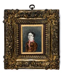 Miniatura di Anne Lister di Shibden Hall (acquerello su carta)