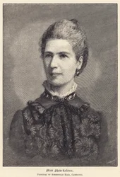 Miss Shaw-Lefevre, Preside del Somerville Hall, Cambridge (incisione)