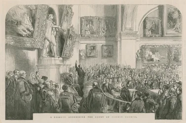 Monsieur Kossuth che si rivolge alla Corte del Consiglio Comune