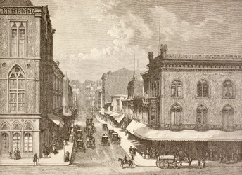 Montgomery Street, San Francisco negli anni 1880