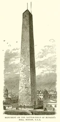 Monumento sul campo di battaglia di Bunker Hill, Boston, USA
