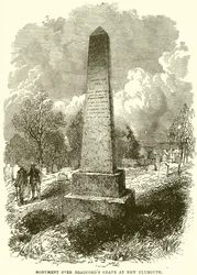 Monumento sulla tomba di Bradford a New Plymouth