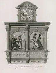 Monumento a Sir Andrew Judd, sceriffo e sindaco, nella chiesa di St Helens Bishopsgate, Londra