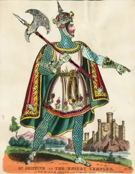 Mr Griffith come il Cavaliere Templare in La fanciulla di Giuda