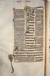 Ms.27, f.97v: Pagina da una copia commentata del Nuovo Testamento