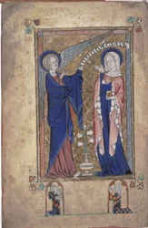 Annunciazione alla Vergine, dal Grey-Fitzpayne Hours