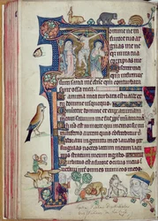 Ms 242 f.55v La Crocifissione, dalle Ore Packham-Clifford, Uso di Sarum, c.1314-31