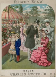 Partitura musicale per Flower Show, un valzer di Charles Coote Jr