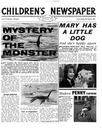 Il mistero del mostro, prima pagina di 