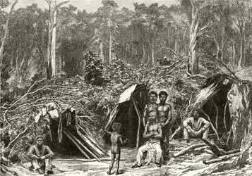 Accampamento degli Aborigeni Nativi, c.1880, da 