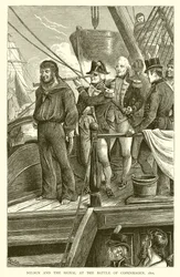 Nelson e il segnale alla battaglia di Copenaghen, 1801