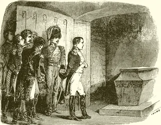 Napoleone alla tomba di Federico il Grande