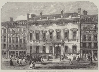 Nuovo edificio del Garrick Club, King-Street, Covent-Garden (incisione)