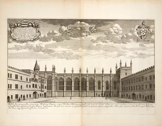 New College, tavola 20 da Oxonia Illustrata di David Loggon, Oxford 1675