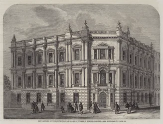 Nuovi uffici del Metropolitan Board of Works a Spring-Gardens