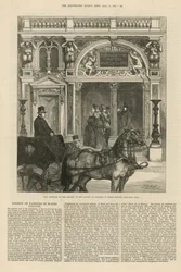 Nuovo ingresso alla galleria della Società dei Pittori in acquerello