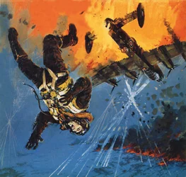 Nicholas Alkmade che cade per tre miglia senza paracadute