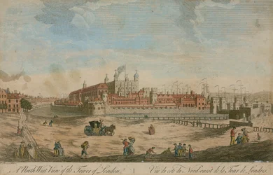 Vista nord-ovest della Torre di Londra