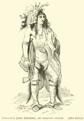 Not-o-way (il pensatore), un indiano Irochese
